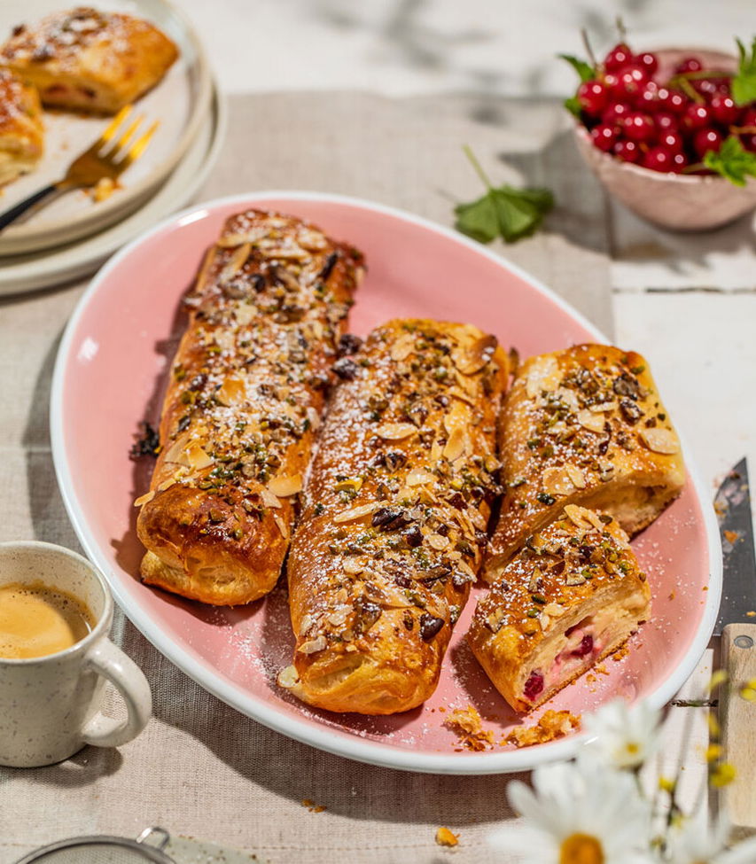 Johannisbeerstangen mit Holler