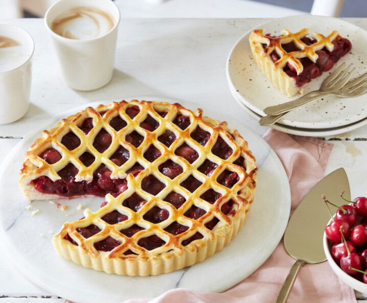 Kirschkuchen aus Hefeteig