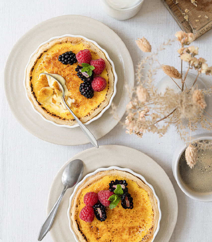 Blätterteig-Creme-Brule