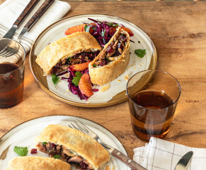 Veganer Bratenstrudel