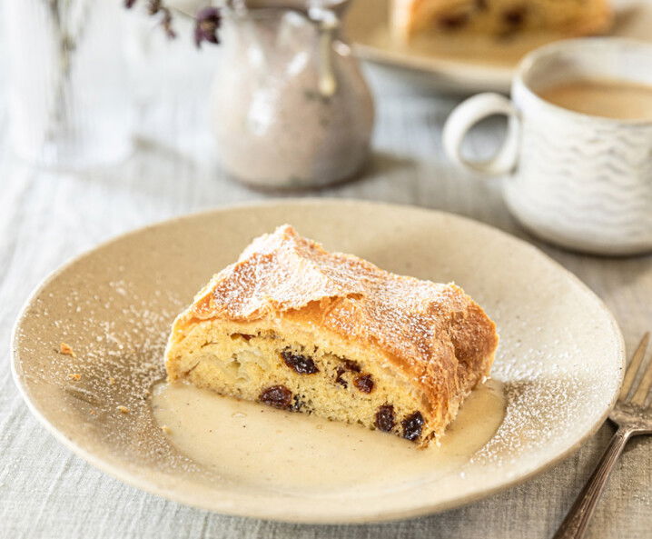 veganer Topfenstrudel