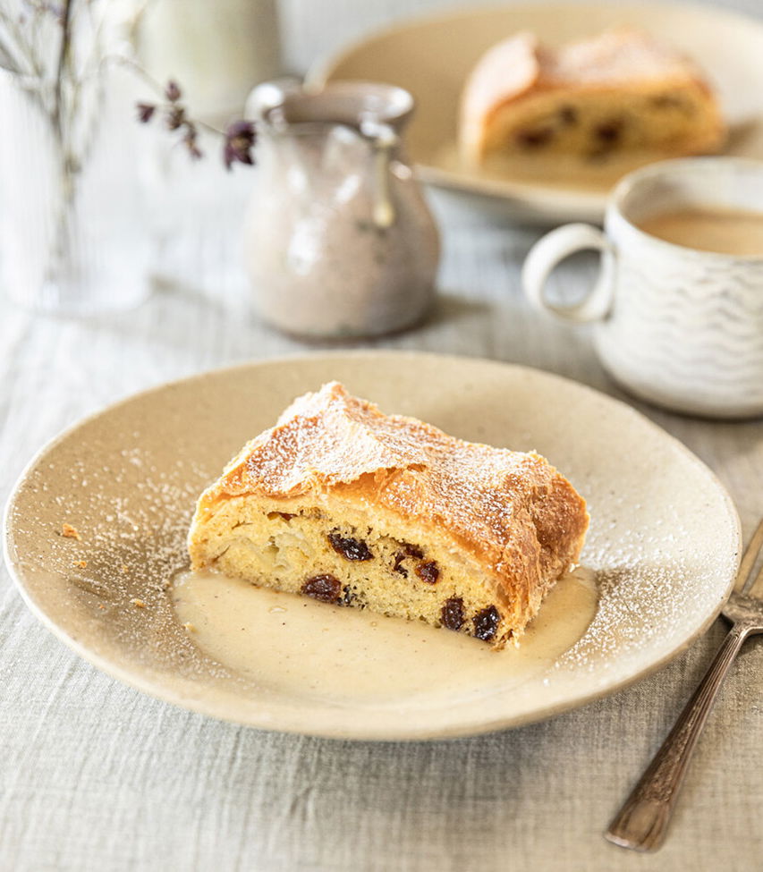 veganer Topfenstrudel