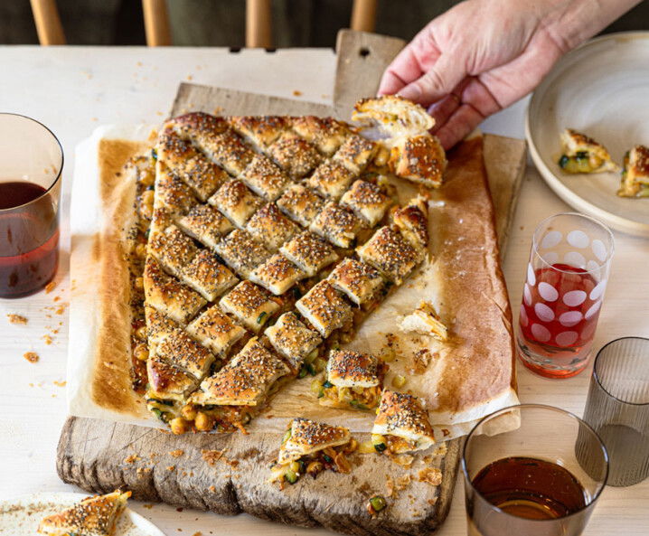veganes Blätterteig Zupfbrot Rezept