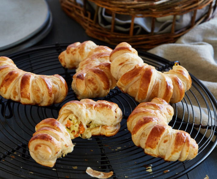Kipferl mit Wintergemüse-Füllung