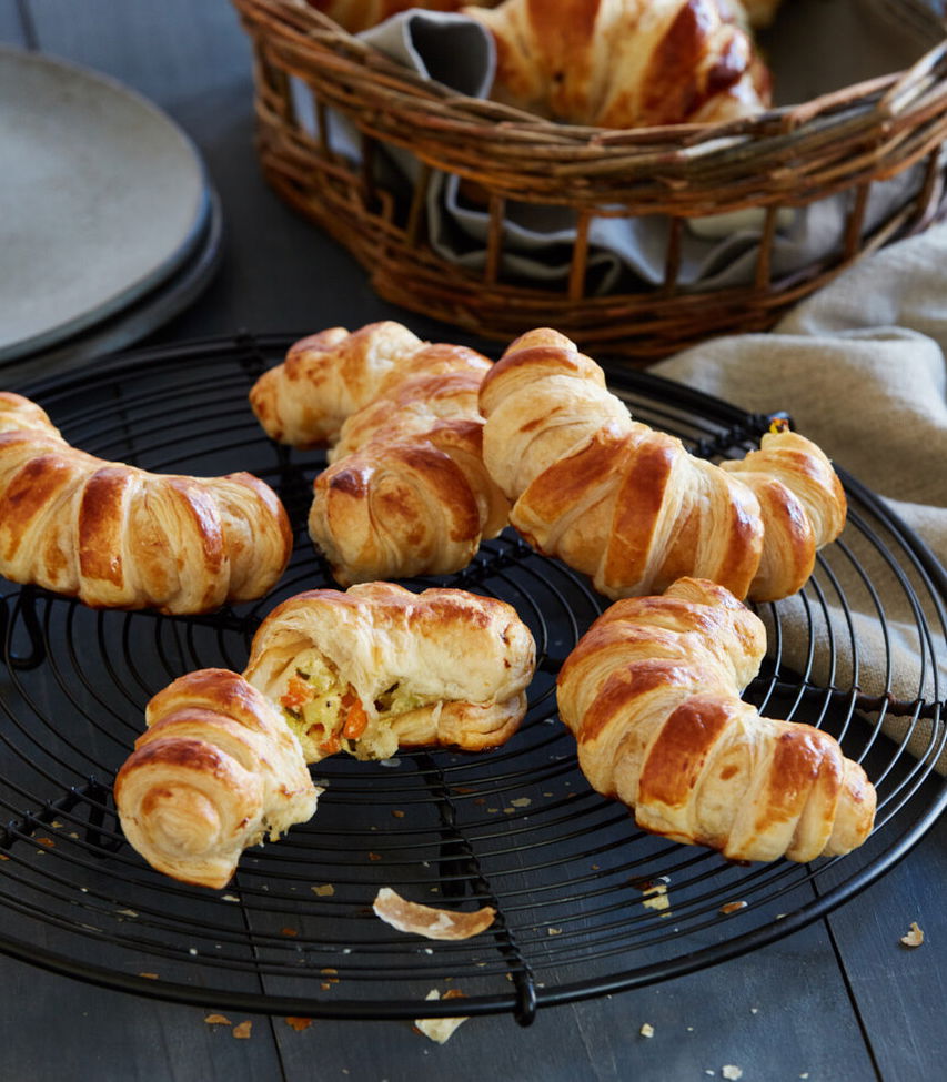 Kipferl mit Wintergemüse-Füllung