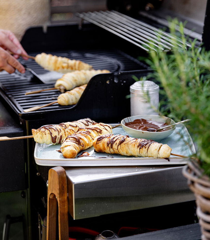 Banane im Blätterteigmantel