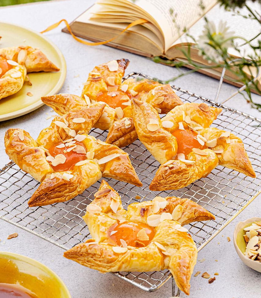 Blätterteig Marillen-Windräder