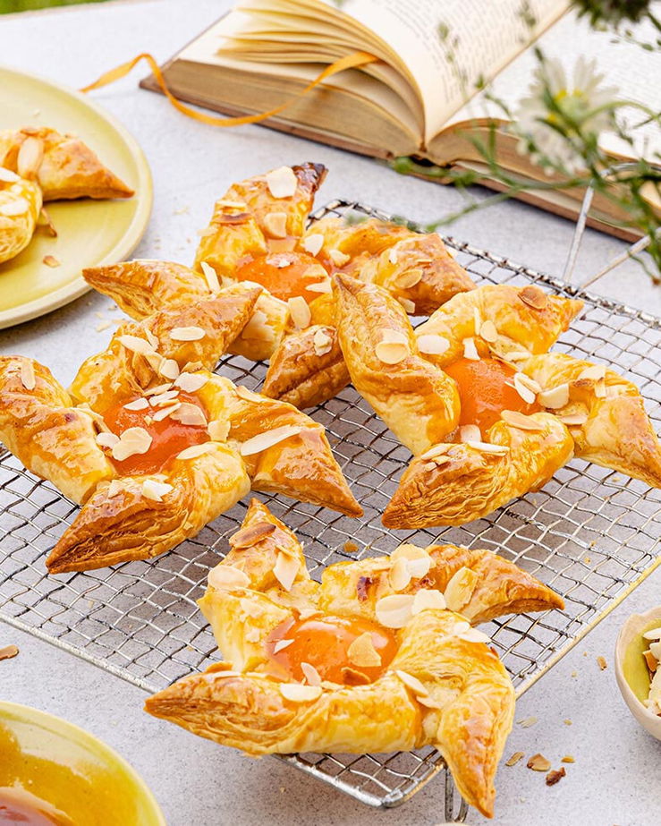 Blätterteig Marillen-Windräder