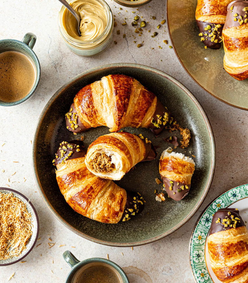 Croissants Dubai-Schokolade