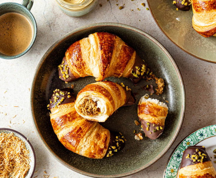 Croissants Dubai-Schokolade