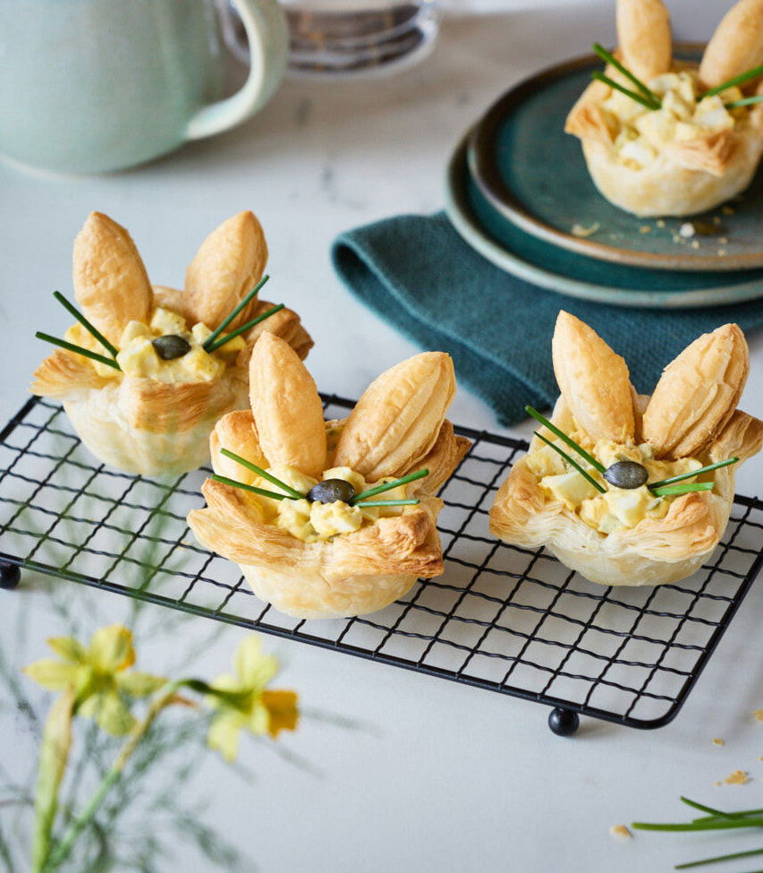 Osterhasennester mit Eiersalat