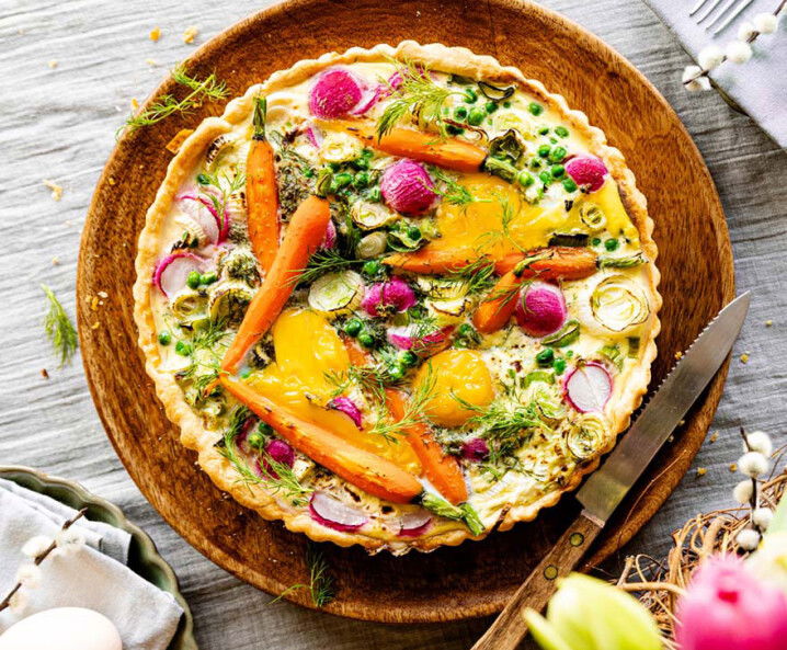Vegetarische Osterquiche