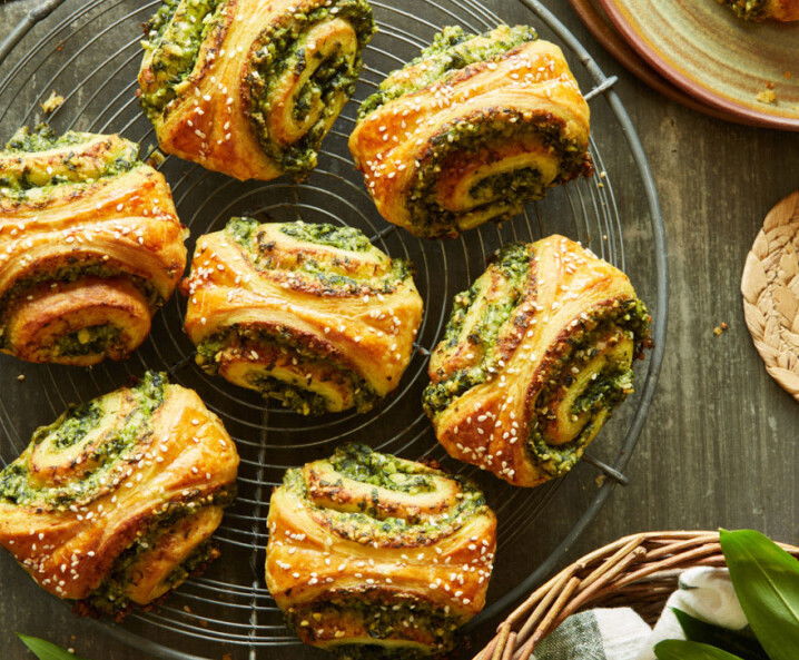 Bärlauch-Franzbrötchen