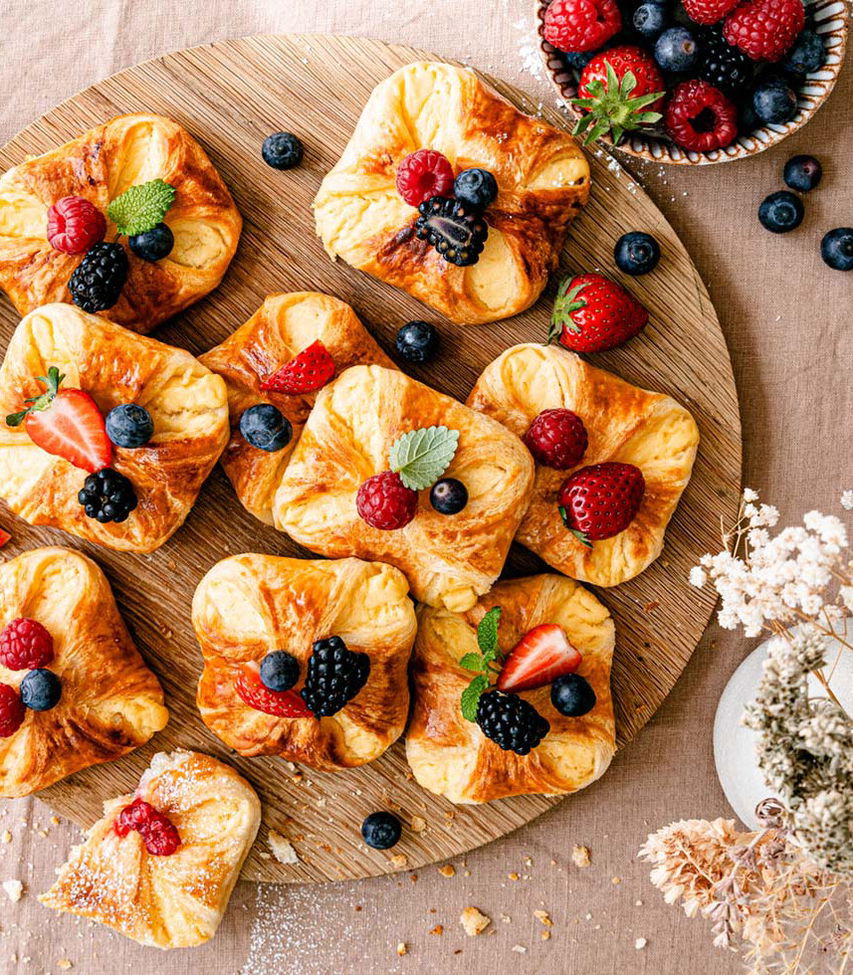 Fruchtige Topfengolatschen