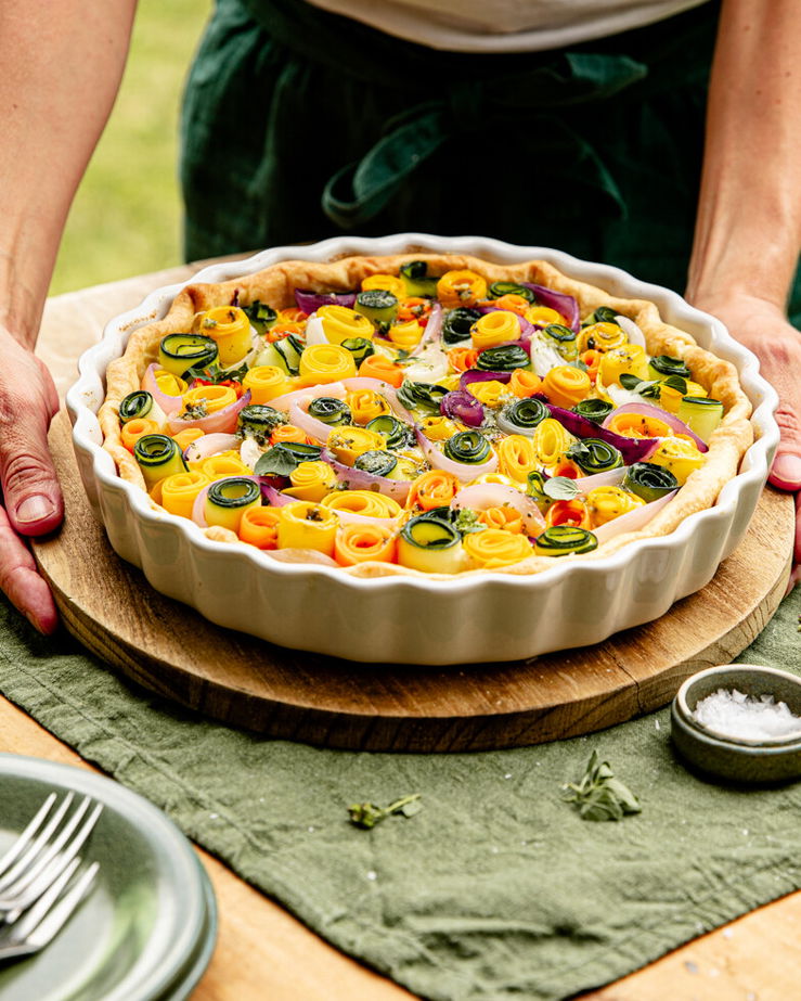 Gemüseröllchen Quiche