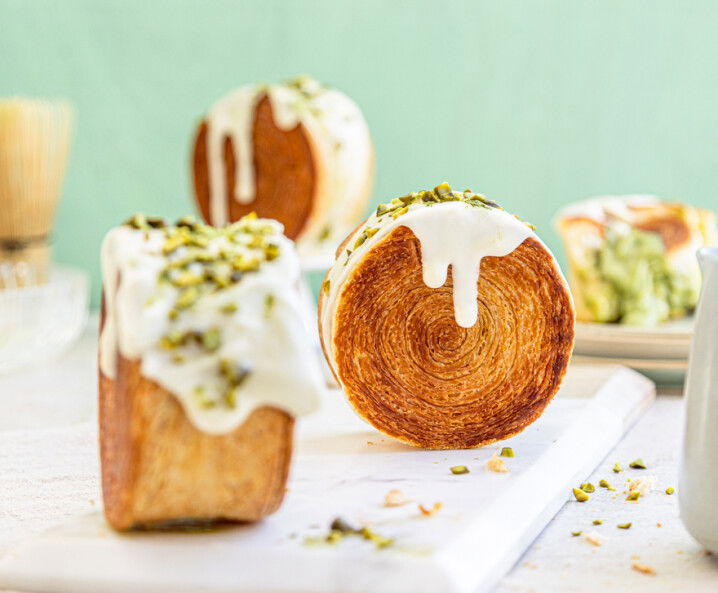 Croissant Rolls mit Matcha-Füllung