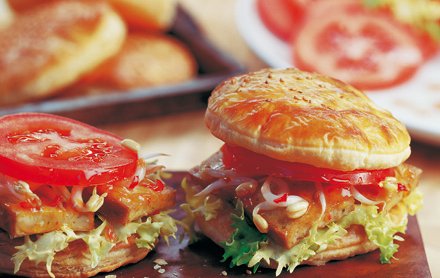 Bladerdeeg burger