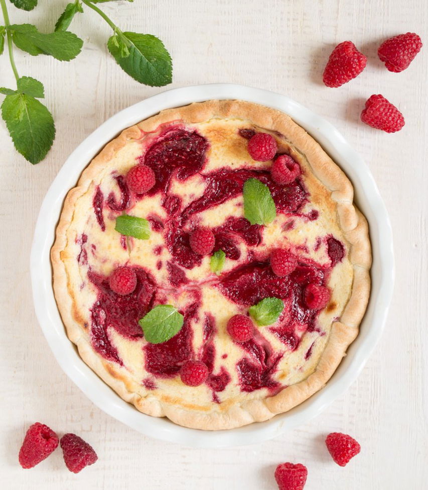 Márványos málnás mascarponés torta
