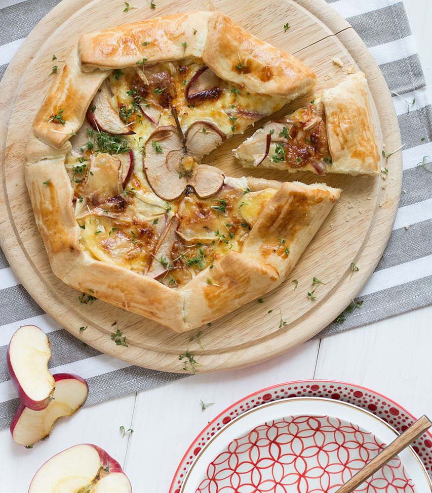 Camembert galette almával