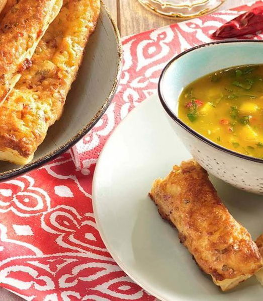 cheddar-sajtos chili rudak