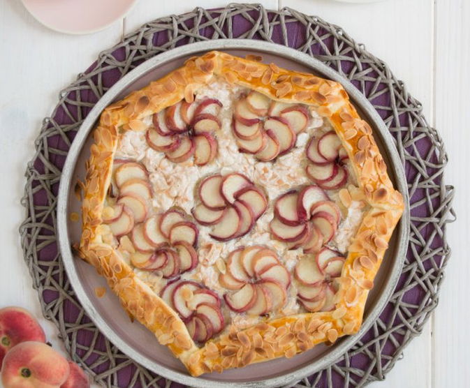 őszibarackos-mandulás galette