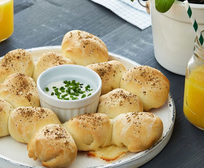 pizzagolyó koszorú