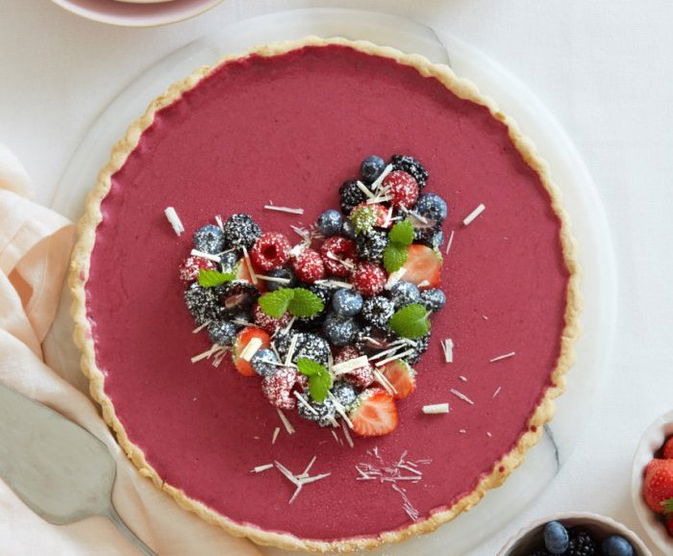 Bogyós gyümölcsös torta