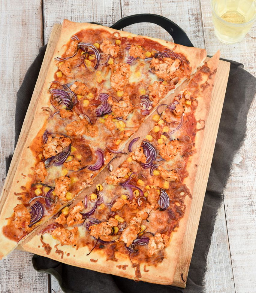 Pizza chicken bbq