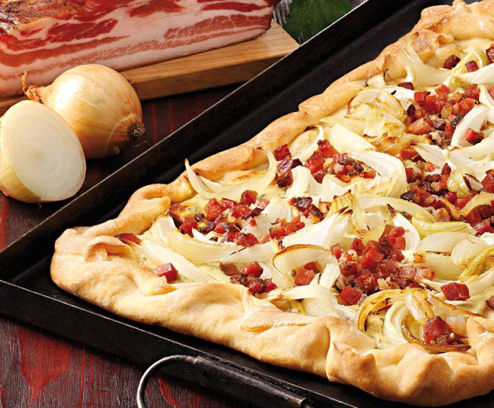 klassieke Elszasser Flammkuchen Tante Fanny
