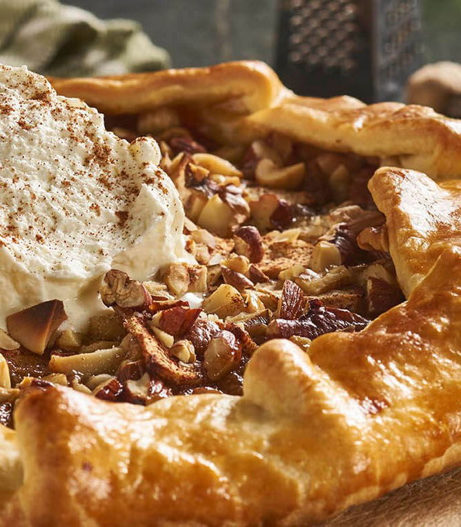 Appelgalette met vijgen en gekarameliseerde Tante Fanny