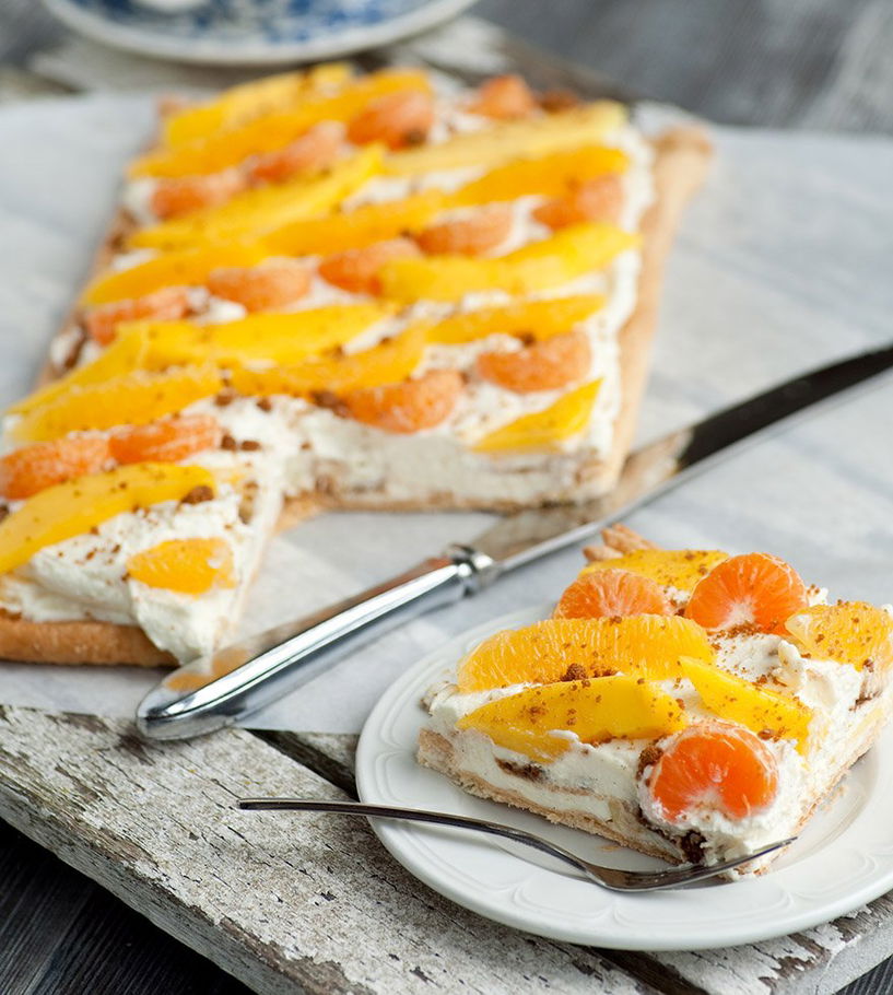 Plaattaart zomerfruit