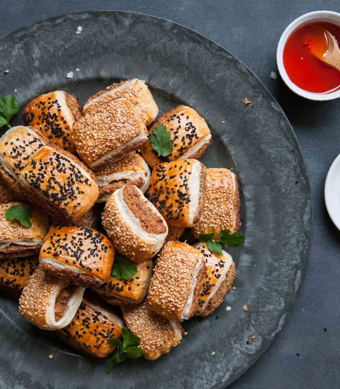 vegetarische snack vega saucijzenhapjes - Tante Fanny