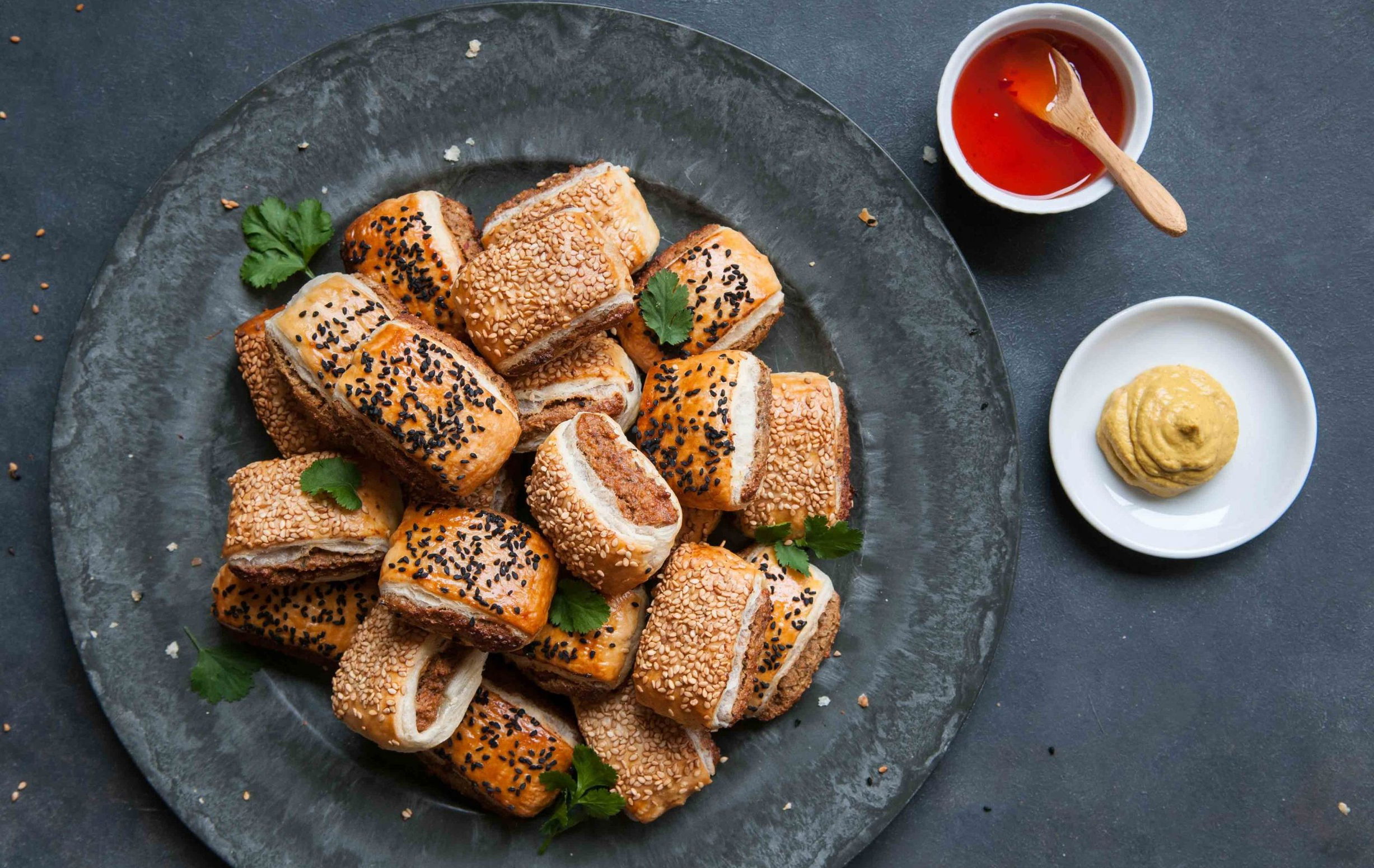vegetarische snack vega saucijzenhapjes - Tante Fanny