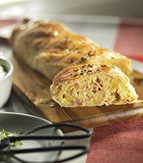 Strudel met ham en aardappel - Tante Fanny.nl