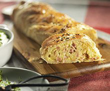 Strudel met ham en aardappel - Tante Fanny.nl