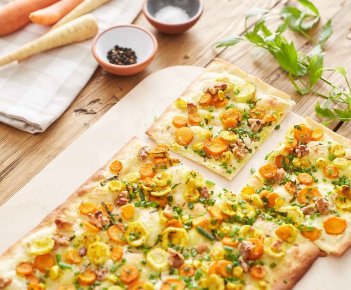 Recept: flammkuchen met pastinaak en wortel - Tante Fanny