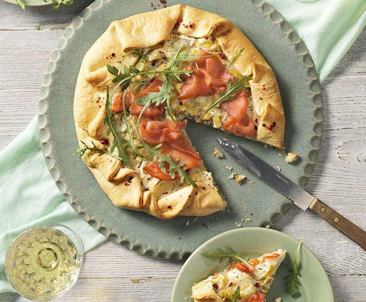 Recept: pikante galette met gerookte zalm - Tante Fanny