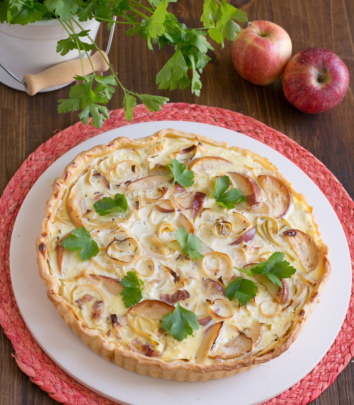 Quiche met appel en prei recept van Tante Fanny