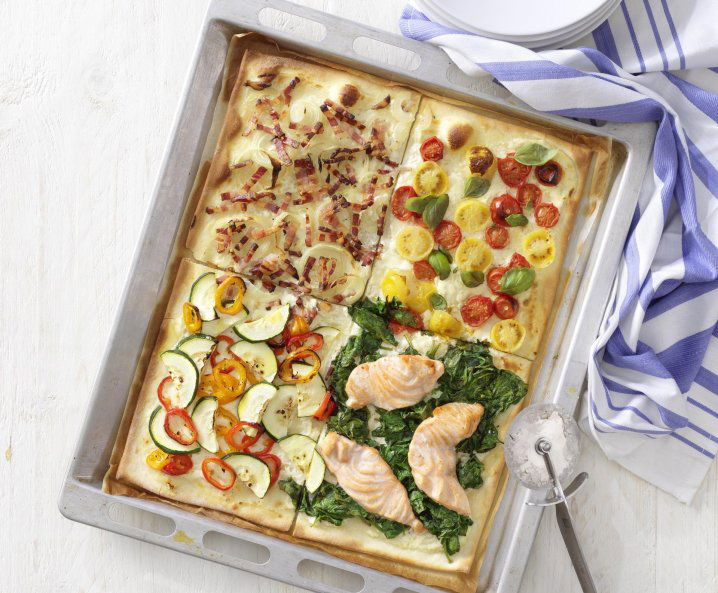 Recept: flammkuchen met 4 soorten toppings