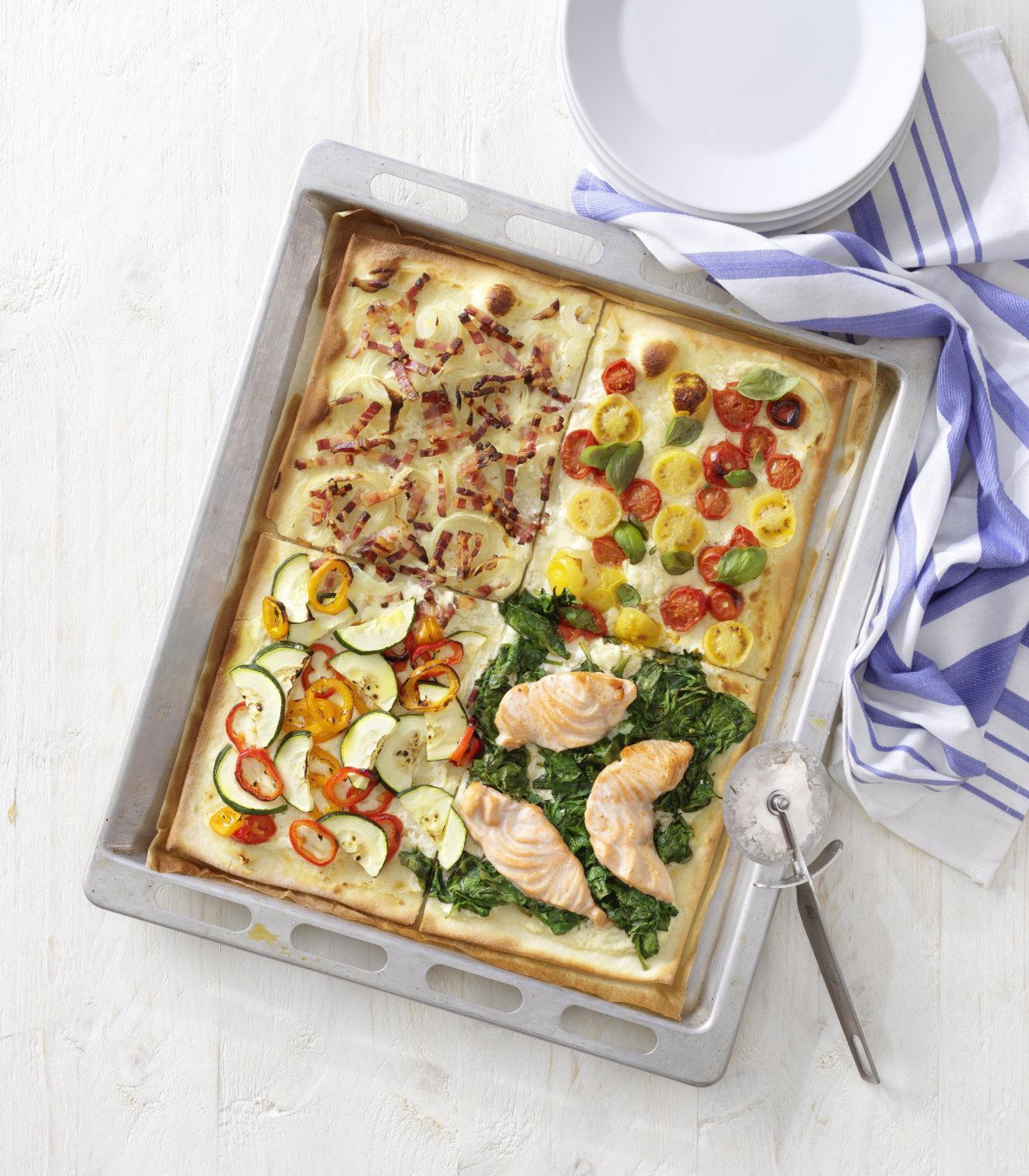 Recept: flammkuchen met 4 soorten toppings