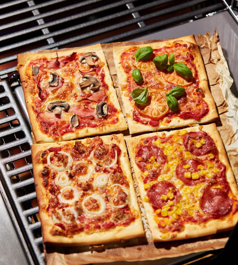 familiepizza van de BBQ