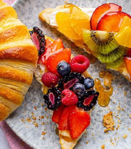 croissants gevuld ontbijt